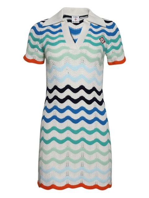 Casablanca crochet-knit dress - White - zdjęcie produktu nr 1