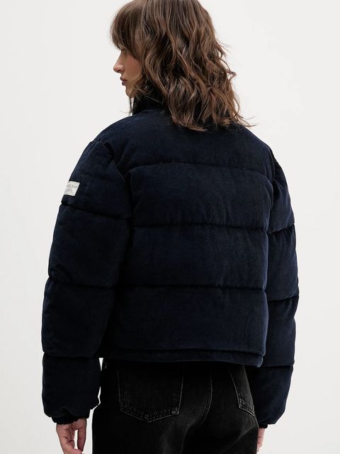 Guess Jeans kurtka sztruksowa kolor granatowy zimowa W5BL17 W2061 - zdjęcie produktu nr 2