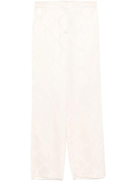 TWINSET Oval T-jacquard trousers - Neutrals - zdjęcie produktu nr 1