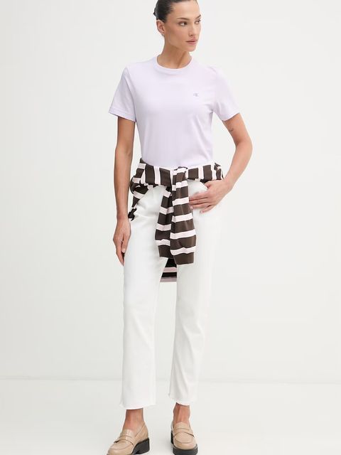 Calvin Klein Jeans t-shirt basic damski bawełniany - zdjęcie produktu nr 1