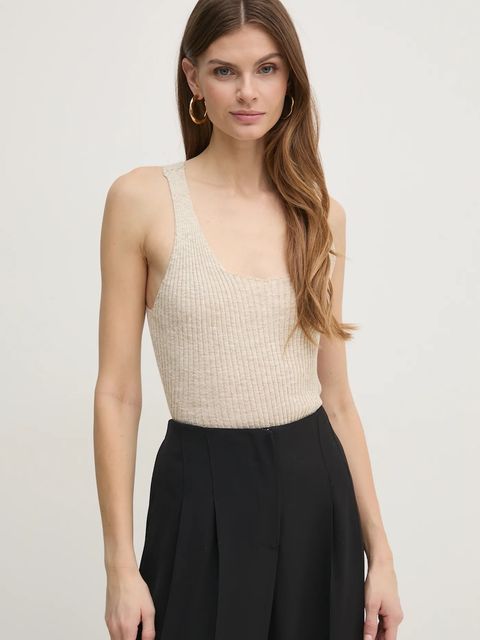 Twinset top z domieszką lnu - zdjęcie produktu nr 2