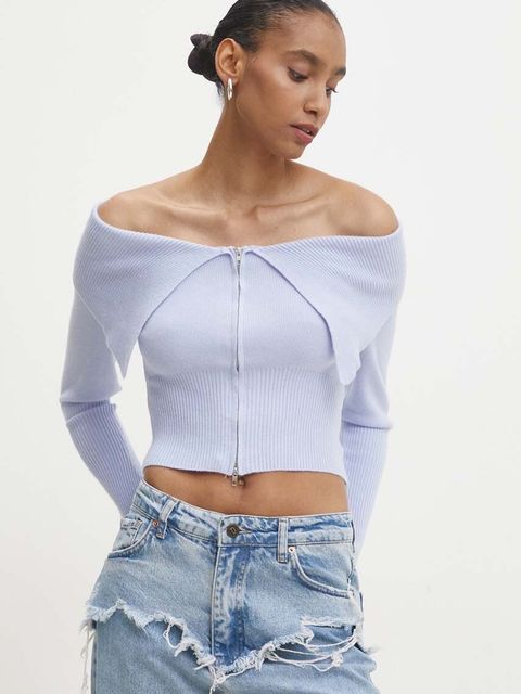 Answear.LAB kardigan damski kolor niebieski lekki