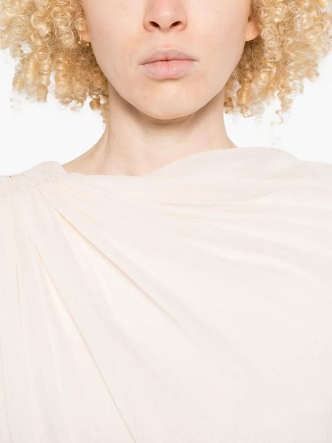 ROTATE BIRGER CHRISTENSEN chiffon cape dress - Neutrals