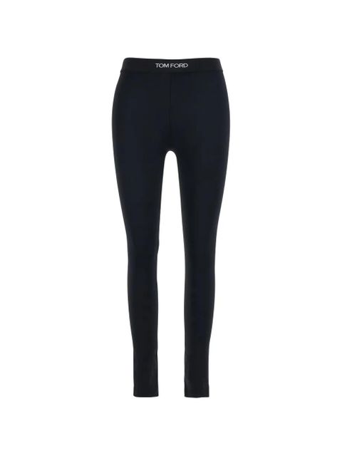 TOM FORD logo-waistband leggings - Black - zdjęcie produktu nr 1