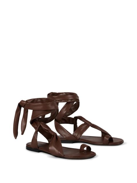 Ba&Sh Covilla tie-strap sandals - Brown - zdjęcie produktu nr 2