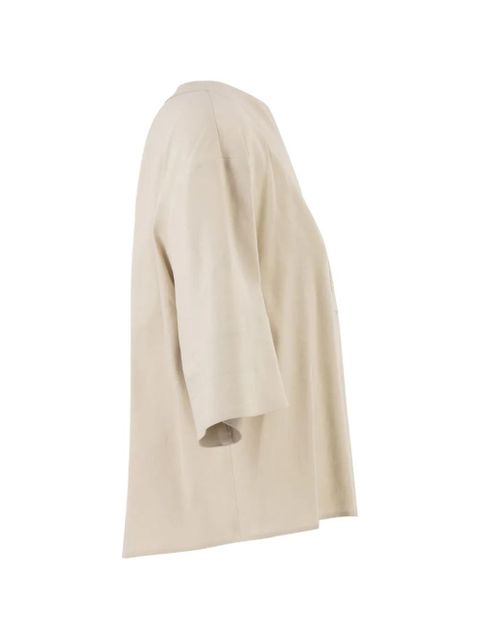 Max Mara notch neck top - Neutrals