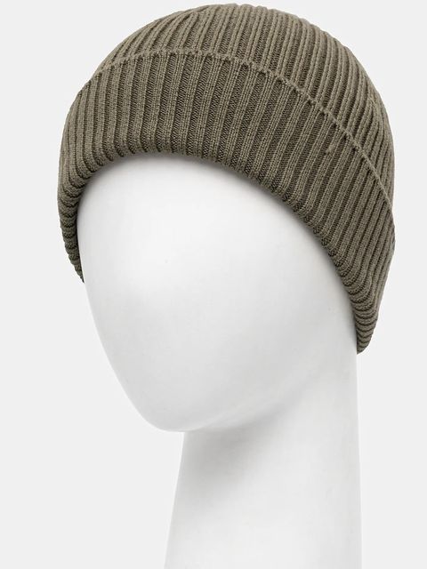 Lacoste czapka wełniana kolor zielony z cienkiej dzianiny wełniana RB0001 - zdjęcie produktu nr 2