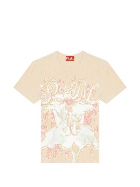 Diesel T-Brenda graphic-print T-shirt - Neutrals - zdjęcie produktu nr 1