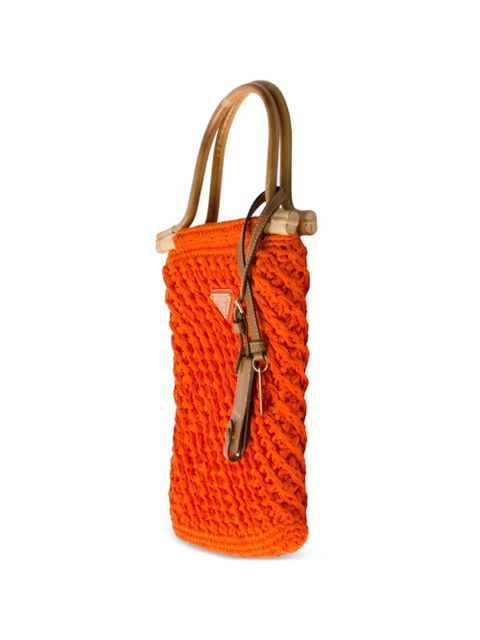 Prada mini crochet tote bag - Orange - zdjęcie produktu nr 1