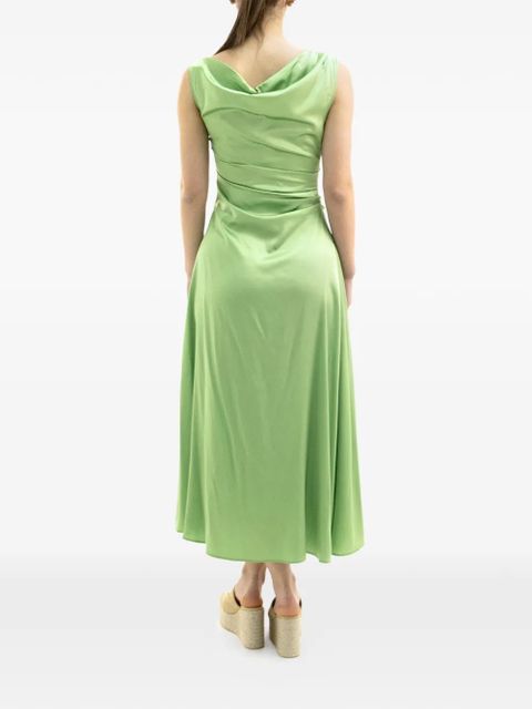STAUD Phare silk dress - Green
