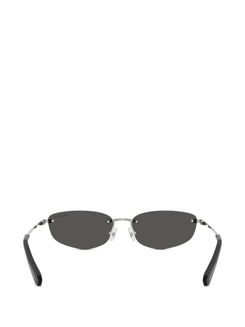 Swarovski rectabgle-frame sunglasses - Silver