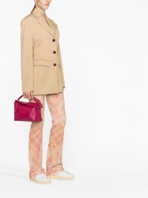 LOEWE small Puzzle Edge leather tote bag - Pink - zdjęcie produktu nr 2