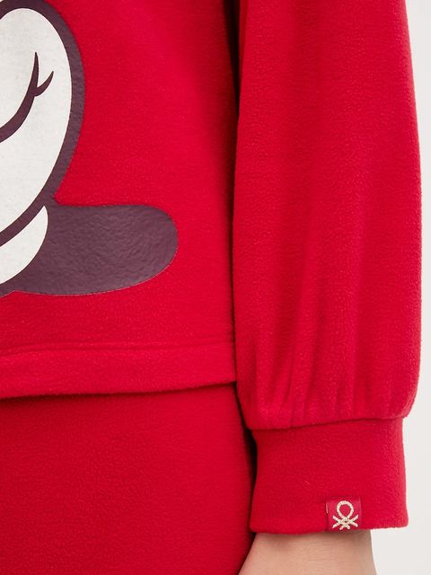 United Colors of Benetton piżama damska kolor czerwony 3I473P04F