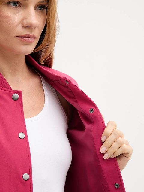 United Colors of Benetton kurtka kolor różowy przejściowa 2R4CDW03B