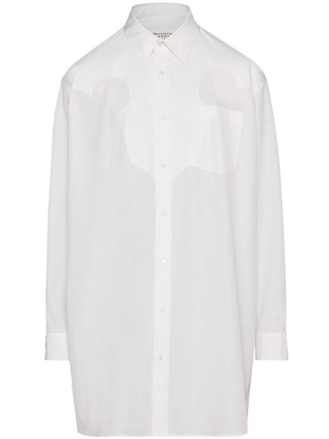 Maison Margiela cotton-poplin mini shirtdress - White - zdjęcie produktu nr 1
