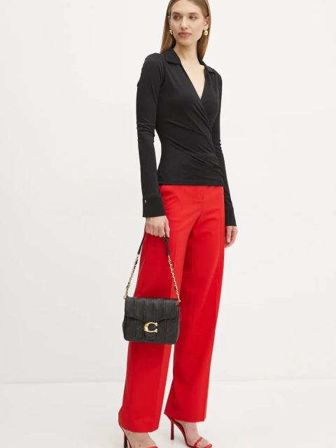 Marciano Guess bluzka ILARY damska kolor czarny gładka 5RGP00 6295A