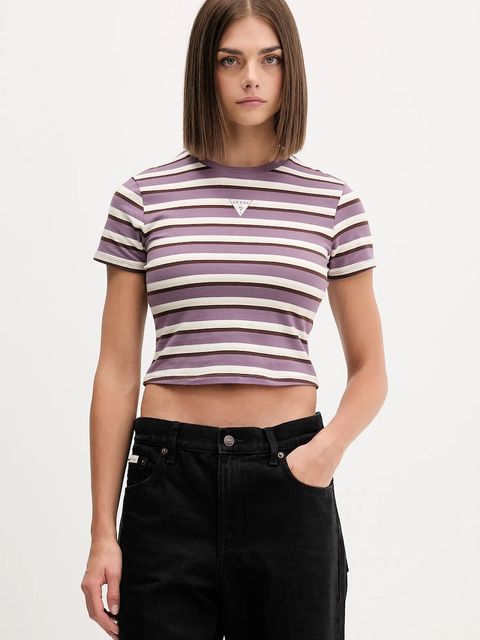 Guess Originals t-shirt damski kolor fioletowy W5GI57 J1314 - zdjęcie produktu nr 1