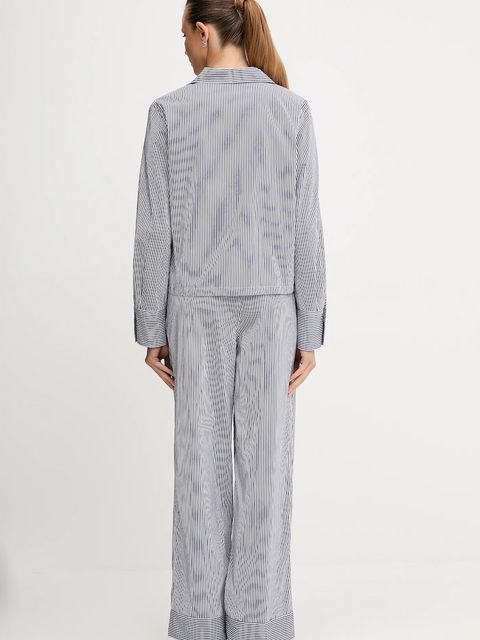 Polo Ralph Lauren piżama bawełniana kolor niebieski bawełniana 4P8004