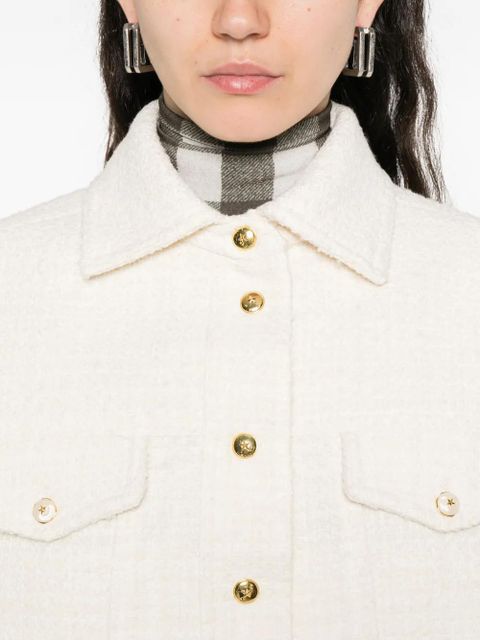 PINKO cropped tweed jacket - White