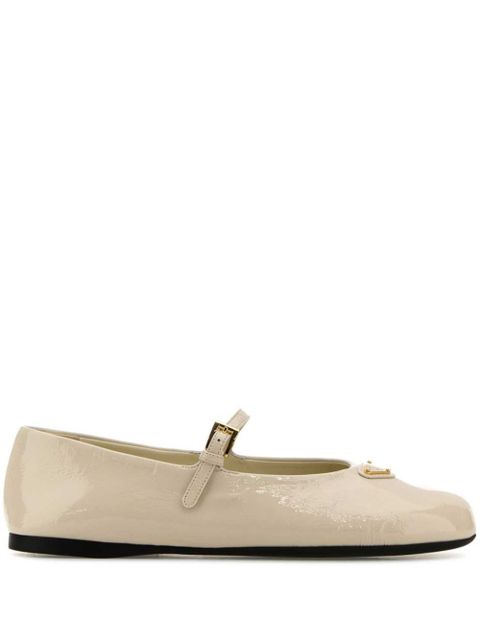 Prada patent ballet flats - Neutrals