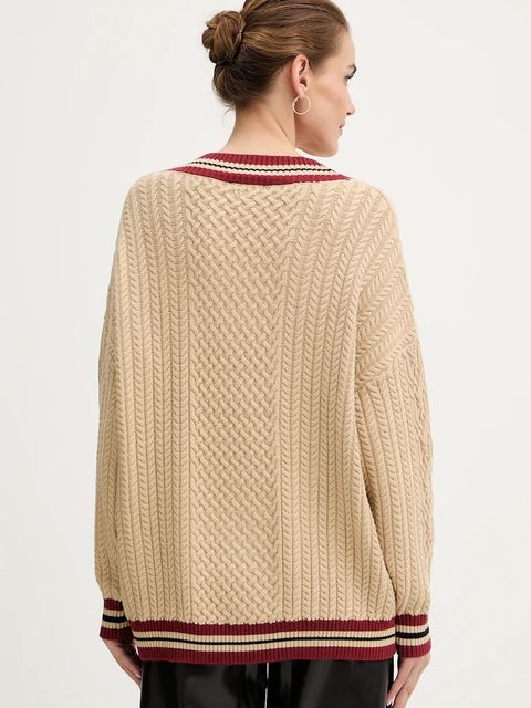 Guess sweter LINA damski kolor beżowy W5BR0C Z2ZK2