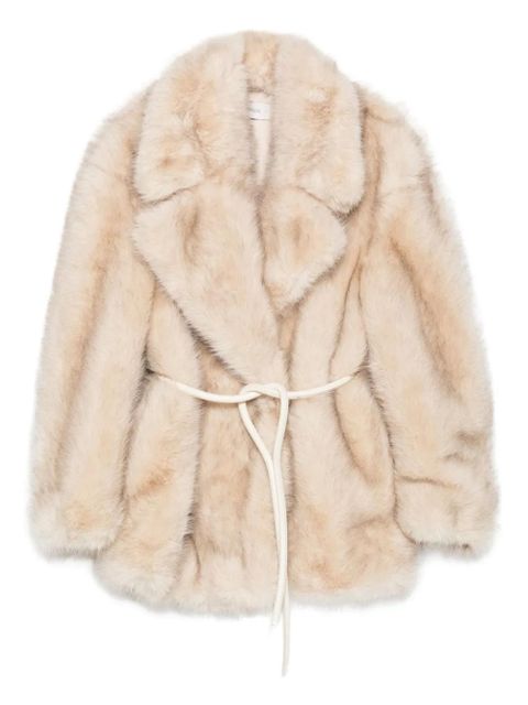Sportmax Rosaria faux-fur coat - Neutrals