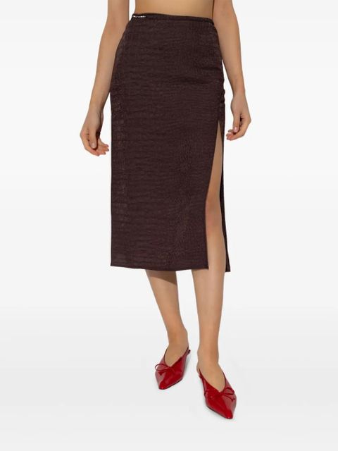 Jacquemus Notte midi skirt - Brown - zdjęcie produktu nr 2