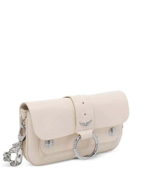Zadig&Voltaire Kate leather shoulder bag - White
