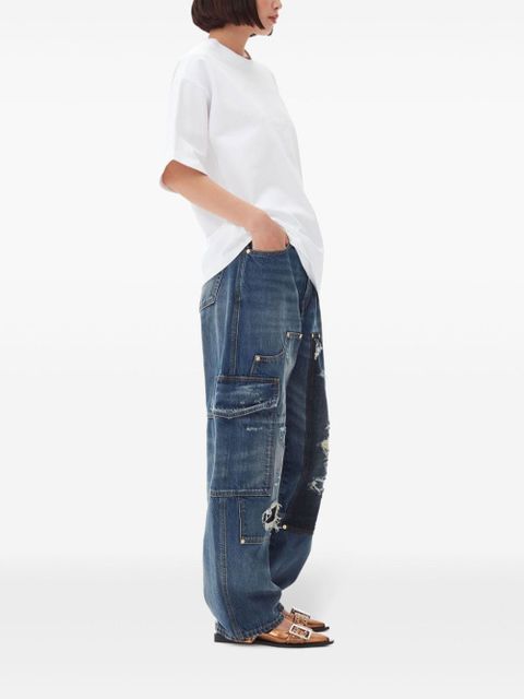 GANNI cotton round-neck t-shirt - White