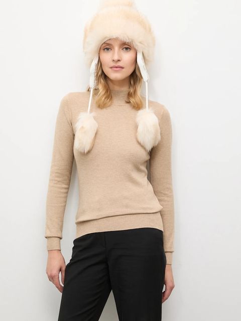 Answear.LAB czapka kolor beżowy