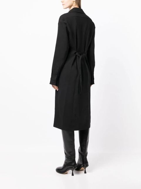 LEMAIRE long-sleeve shirt dress - Black