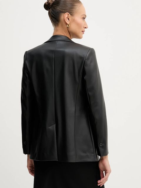 Sisley marynarka kolor czarny jednorzędowa gładka 22V3LW038