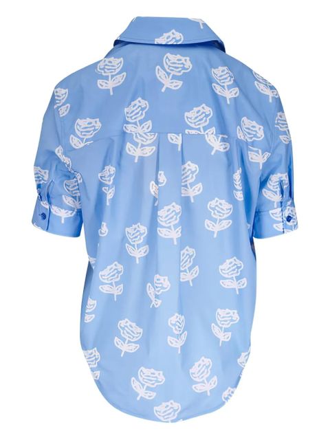 Marni Sprayed Rose shirt - Blue