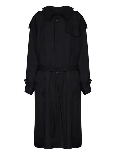 MM6 Maison Margiela double-breasted belted coat - Black - zdjęcie produktu nr 1