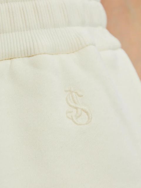 Jil Sander drawstring embroidered shorts - Neutrals