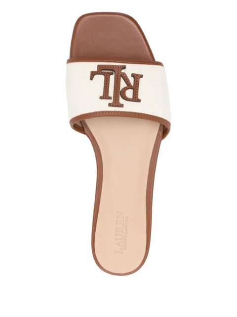 Lauren Ralph Lauren monogram-detail sandals - Neutrals
