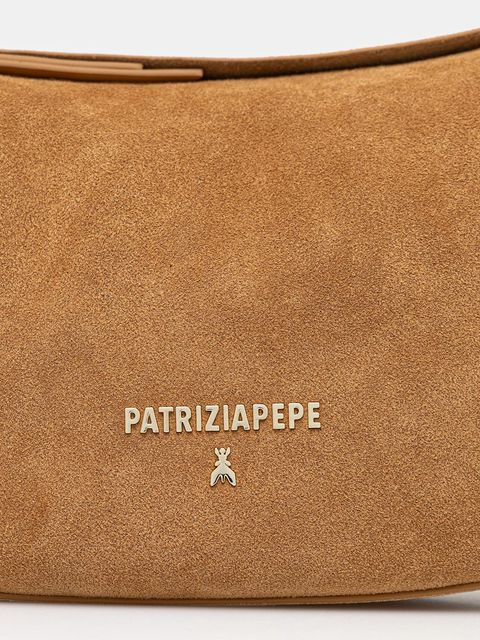 Patrizia Pepe torebka zamszowa kolor zielony 8B0274 L152