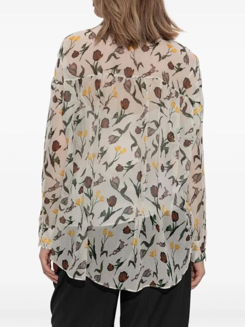 Marni floral-print shirt - Neutrals