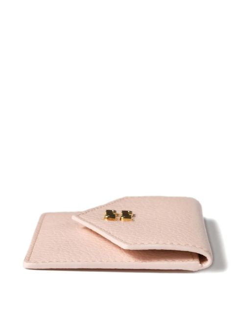Miu Miu logo-plaque leather card holder - Pink - zdjęcie produktu nr 2
