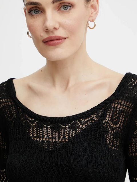 Morgan sukienka RMPIMA kolor czarny midi prosta RMPIMA