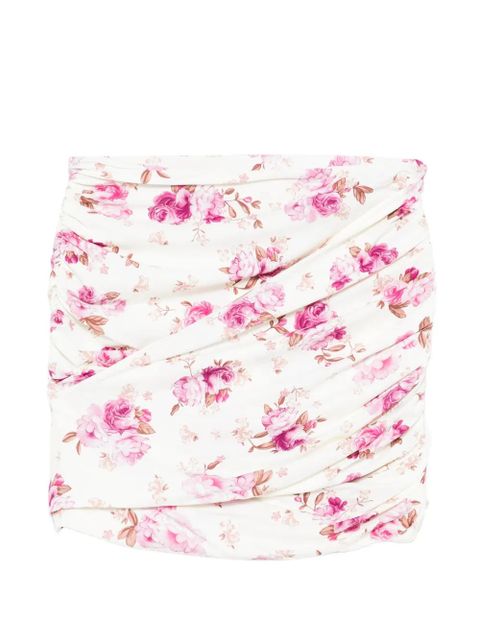 Magda Butrym floral ruched mini swin skirt - Neutrals - zdjęcie produktu nr 2