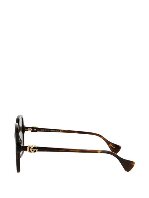 Gucci Eyewear logo-detail sunglasses - Brown