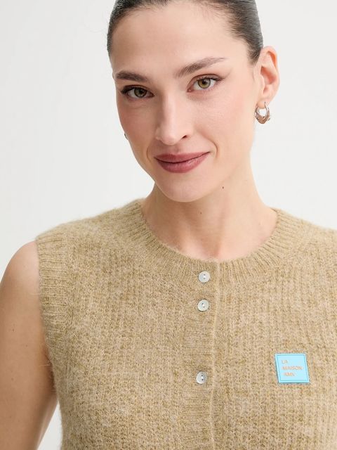 American Vintage kamizelka z domieszką wełny