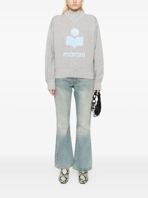 ISABEL MARANT logo high-neck sweatshirt - Grey - zdjęcie produktu nr 2