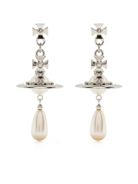 Vivienne Westwood Pearl drop earrings - Silver - zdjęcie produktu nr 1
