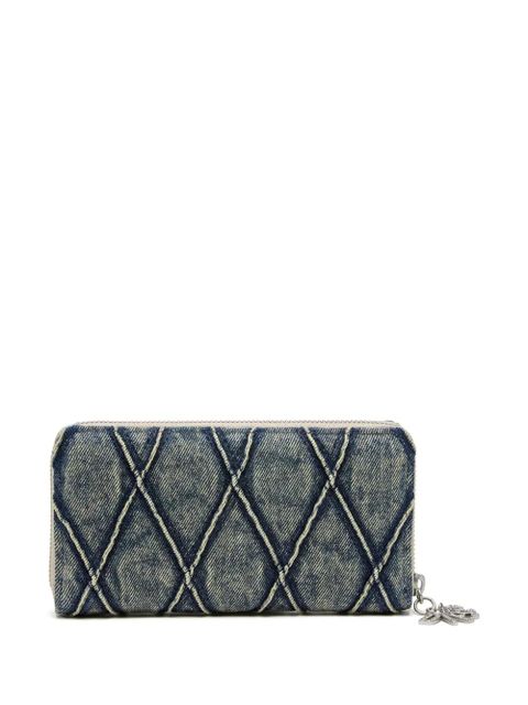 Diesel Charm-D continental zip long wallet - Blue