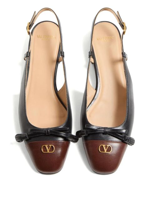 Valentino Garavani 25mm Valet du Roi slingback ballet flats - Black