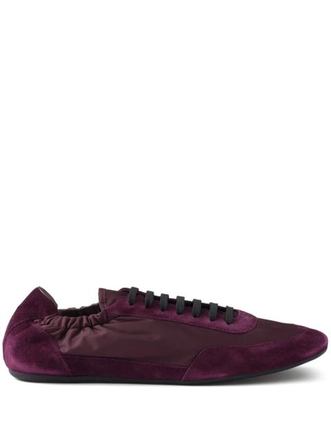 Prada Collapse Re-Nylon suede sneakers - Purple - zdjęcie produktu nr 1