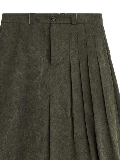 OUR LEGACY Origami pleated midi skirt - Green - zdjęcie produktu nr 2