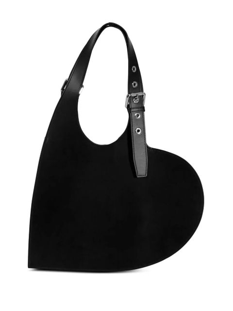 Coperni Belt Heart buckled tote bag - Black